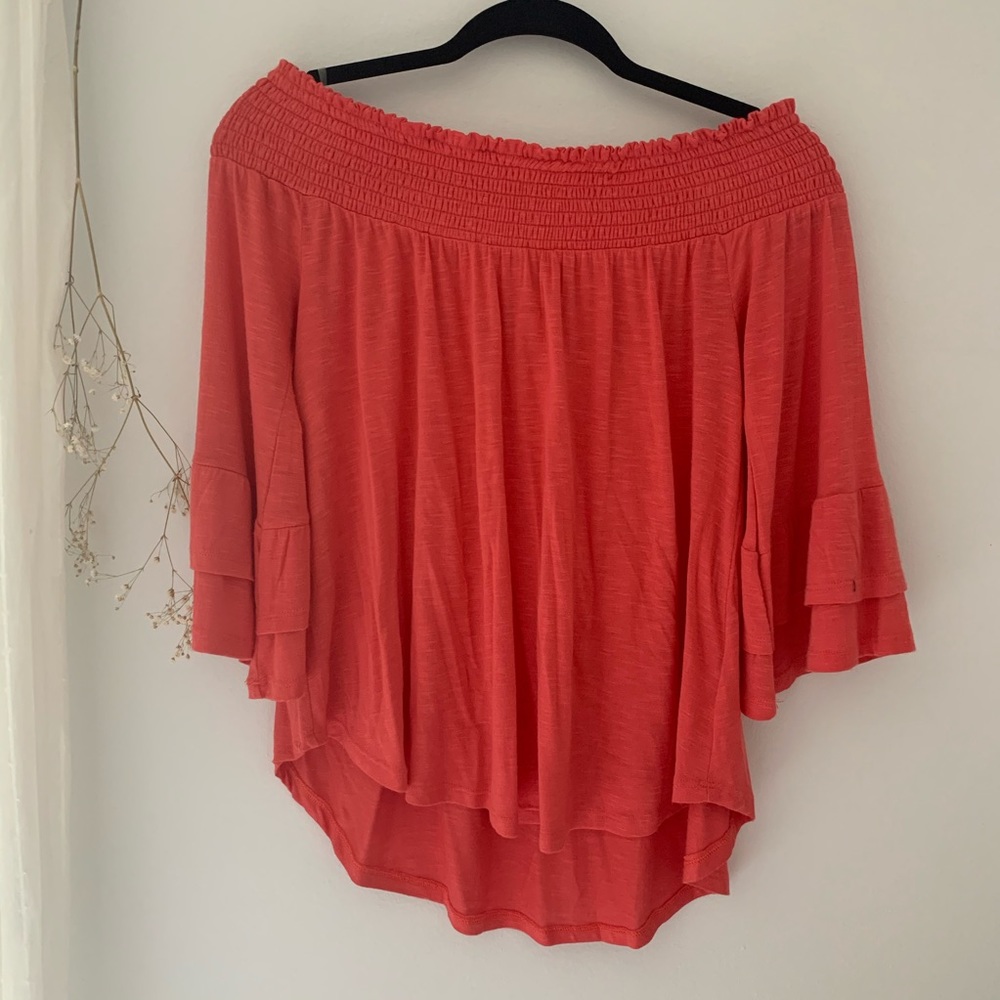 Off the Shoulder Pink Top | Large